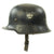 Original German WWII Battle Damaged M34 Square Dip NSDAP Civic Police Steel Helmet Original Items