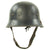 Original German WWII Battle Damaged M34 Square Dip NSDAP Civic Police Steel Helmet Original Items
