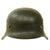 Original German WWII M42 Single Decal Luftwaffe Helmet with Size 56 Liner and Chinstrap - ET64 Original Items