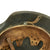 Original German WWII M42 Single Decal Luftwaffe Helmet with Size 56 Liner and Chinstrap - ET64 Original Items