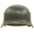 Original German WWII M40 Single Decal Luftwaffe Helmet with Partial Liner & Chinstrap - Q64 Original Items