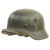 Original German WWII M40 Single Decal Luftwaffe Helmet with Partial Liner & Chinstrap - Q64 Original Items