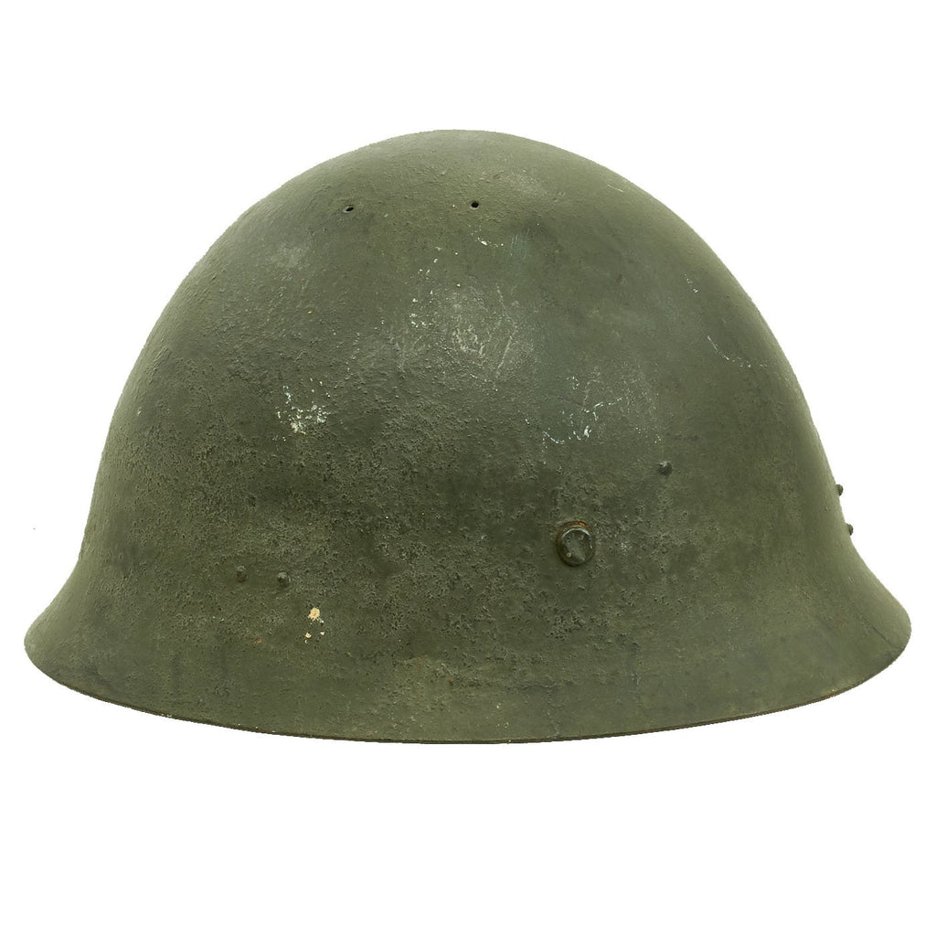 Original Japanese WWII Type 92 Army Combat Helmet Period Repainted Gre ...