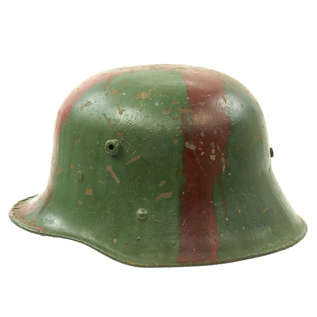 Original WWI Austro-Hungarian M17 Medic Steel Helmet with Partial Liner - Size 66 Original Items