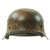 Original German WWII M42 Service Worn Single Decal Army Heer Helmet with 56cm Liner - ET64 Original Items
