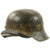Original German WWII M42 Service Worn Single Decal Army Heer Helmet with 56cm Liner - ET64 Original Items