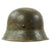 Original German WWII M42 Service Worn Single Decal Army Heer Helmet with 56cm Liner - ET64 Original Items