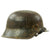 Original German WWII M42 Service Worn Single Decal Army Heer Helmet with 56cm Liner - ET64 Original Items