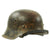 Original German WWII M42 Service Worn Single Decal Army Heer Helmet with 56cm Liner - ET64 Original Items