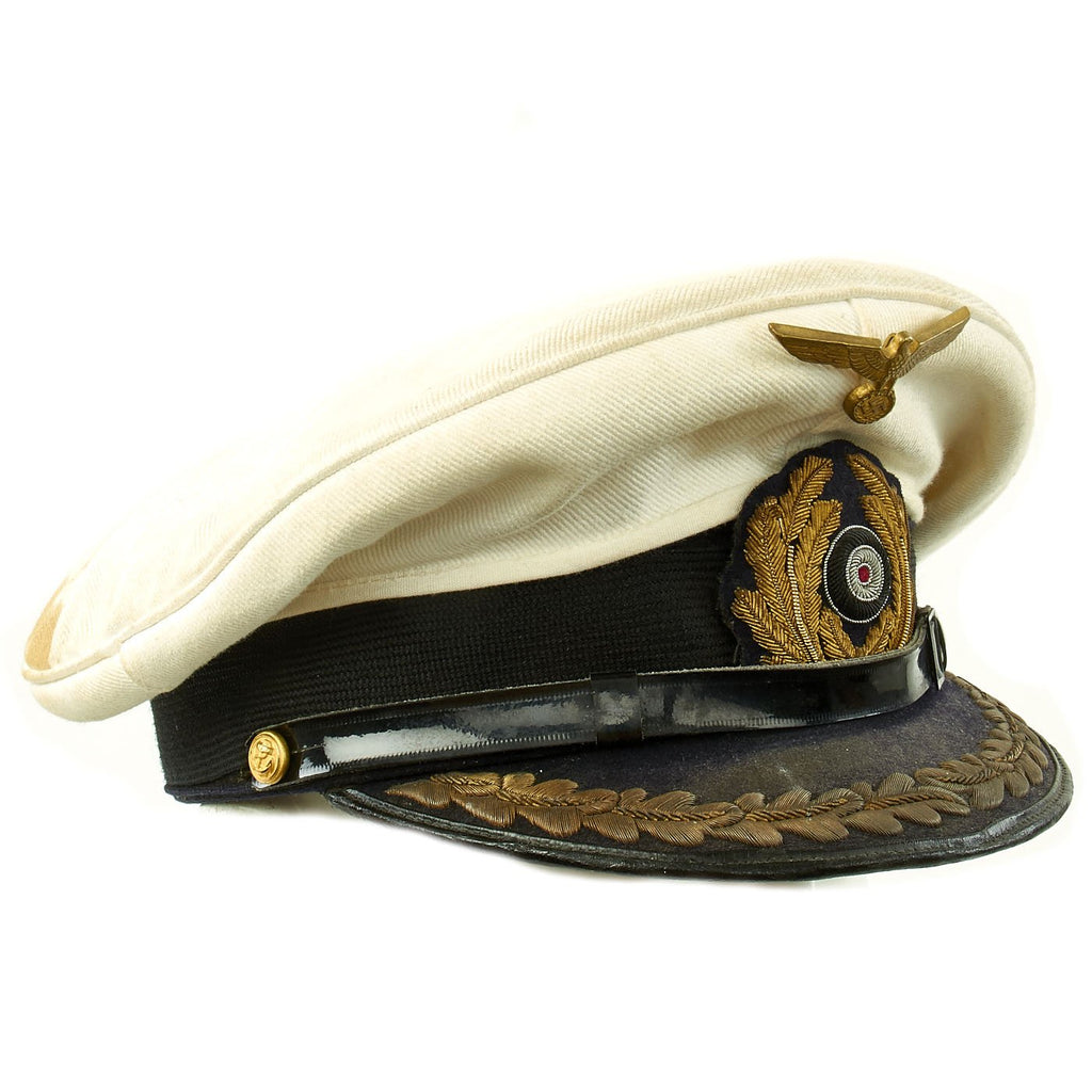 Original German WWII Kriegsmarine U-Boat Commander Visor Cap Original Items