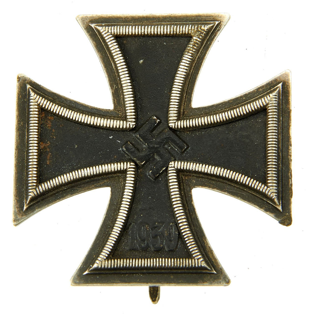 Original German WWII Iron Cross First Class 1939 with Pinback by Alois Rettenmaier of Schwäbisch-Gmünd - EKI Original Items