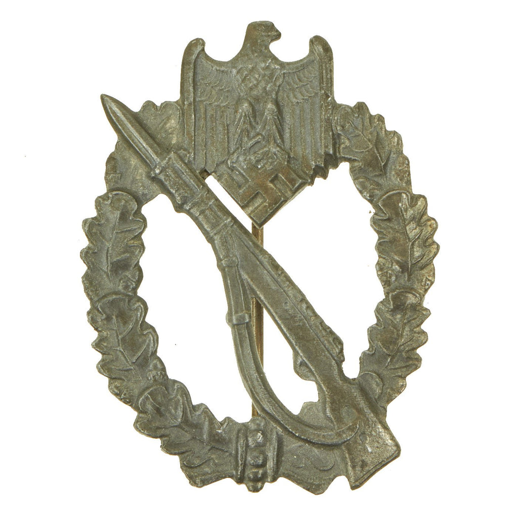 Original German WWII Silver Grade Infantry Assault Badge by E. Ferdinand Wiedmann of Frankfurt Original Items