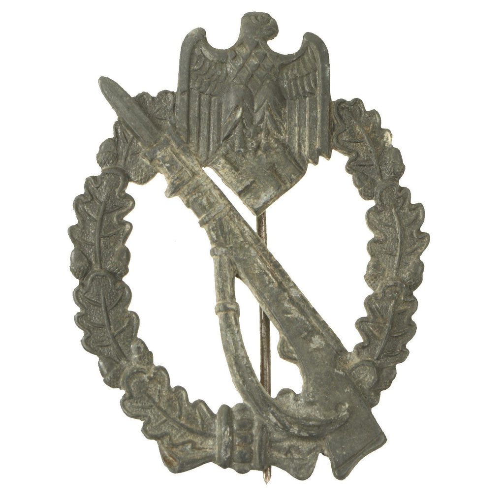 Original German WWII Silver Grade Infantry Assault Badge by Fritz Zimmerman und Söhne of Lüdenscheid Original Items