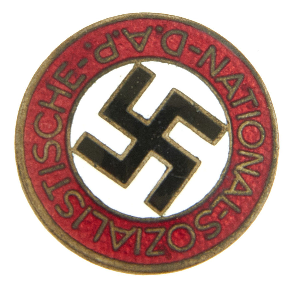 Original German NSDAP Party Enamel Membership Badge Pin by Werner Redo - RZM M1/100 Original Items