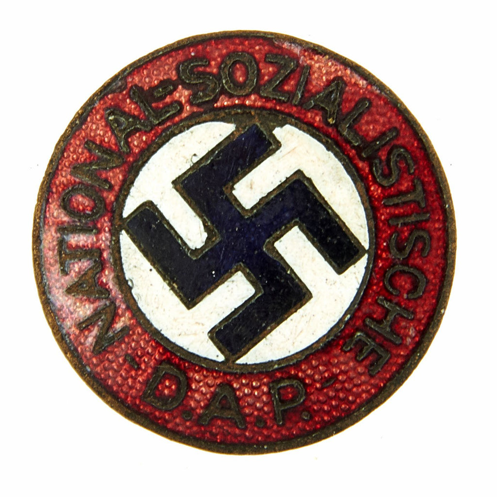 Original German NSDAP Party Enamel Membership Badge Pin by Paul Meybauer - RZM PM Original Items