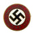 Original German WWII NSDAP Party Enamel Membership Badge Pin by Wilhelm Borgas - RZM M1/23 Original Items