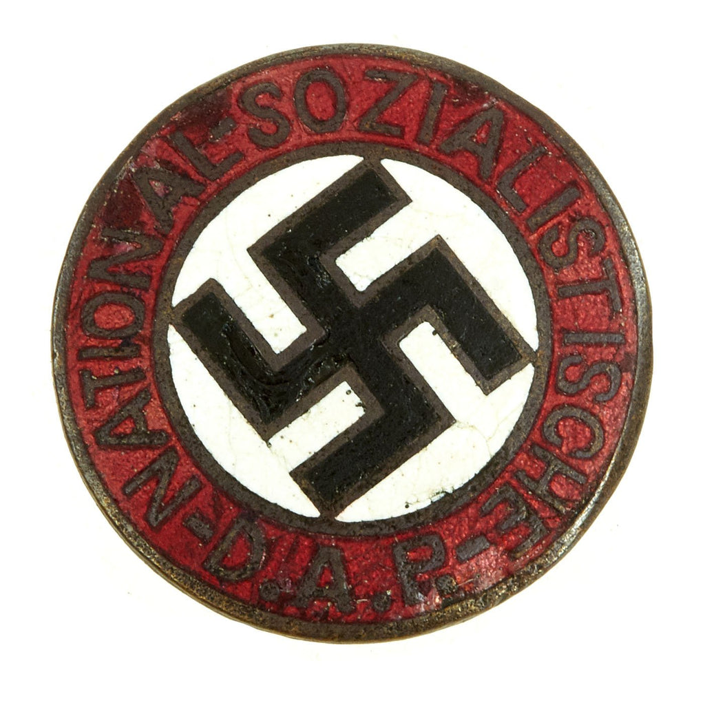 Original German WWII Early NSDAP Party Enamel Membership Badge Pin Original Items