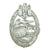 Original German WWII Silver Grade Panzer Assault Tank Badge - Hollow Back Version Original Items