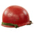 Original U.S. WWII - Korean War Named M1 McCord Front Seam Helmet painted Red with Firestone Liner Original Items
