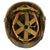 Original U.S. WWII - Korean War Named M1 McCord Front Seam Helmet painted Red with Firestone Liner Original Items