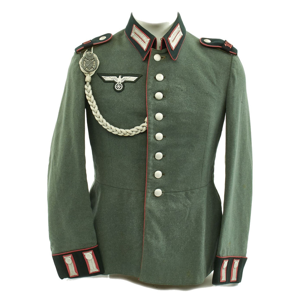 Original German WWII 100th Panzer Battalion M35 Dress Tunic Original Items