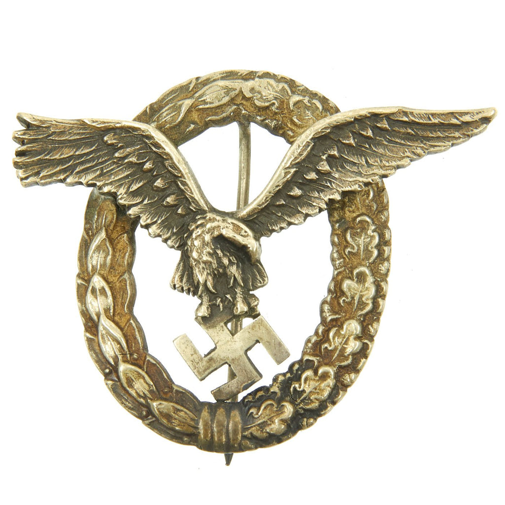Original German WWII Luftwaffe Pilot's Badge by C.E. Juncker Berlin - Pilotenabzeichen Original Items