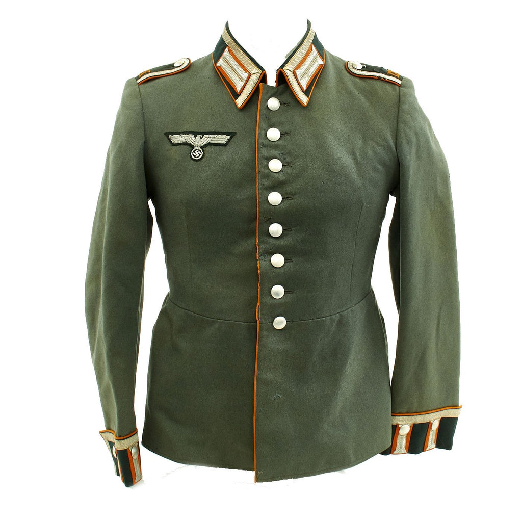 Original German WWII Recruiting Unteroffizier M35 Dress Tunic Waffenrock - Wehrkreis IX Original Items