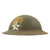 Original WWI U.S. M1917 Doughboy Helmet with Replicated 3rd Battalion 6th Marines Marking - 2nd Division Original Items