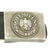 Original German WWII Wehrmacht Army Heer EM/NCO Belt with Pebbled Aluminum Buckle - dated 1936 & 1938 Original Items