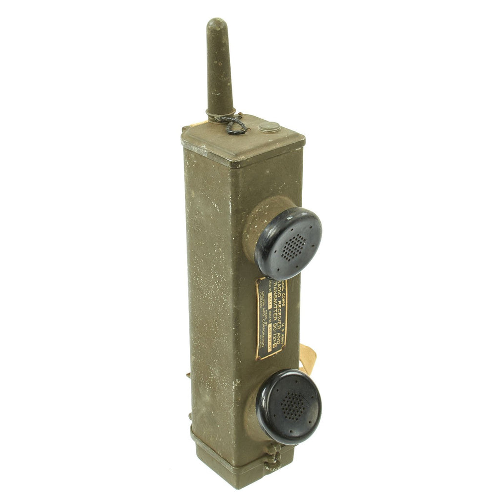Original U.S. WWII Airborne CG-4A Glider Handie Talkie SCR-585 Radio Transceiver BC-721-B - Dated 1942 Original Items