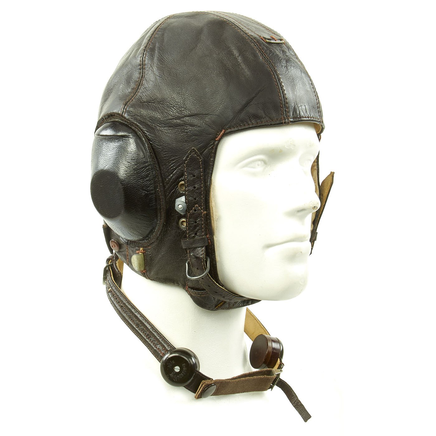 Original German WWII Luftwaffe LKpN101 Netzkopfhaube Summer Flying Helmet – International Military Antiques