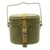 Original German WWII M31 Enameled Steel Mess Kit Kochgeschirr with Canvas Strap - Dated 1943 Original Items
