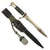 Original German WWII Short 98k Dress Bayonet by Peter Daniel Krebs with Frog and NCO Troddle Knot Original Items