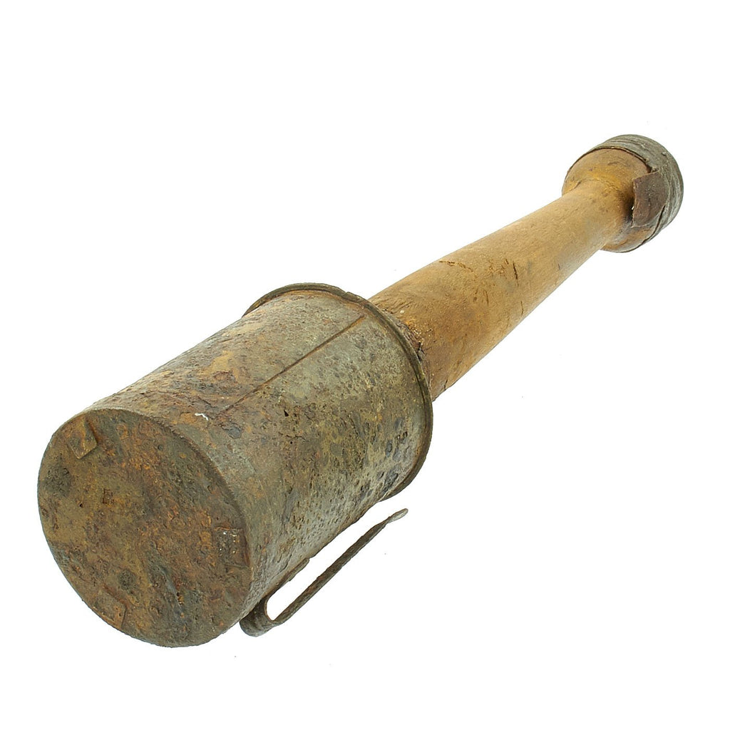 Original Austro-Hungarian WWI Stick Grenade with Pull Ring & String - Stielhandgranate Original Items