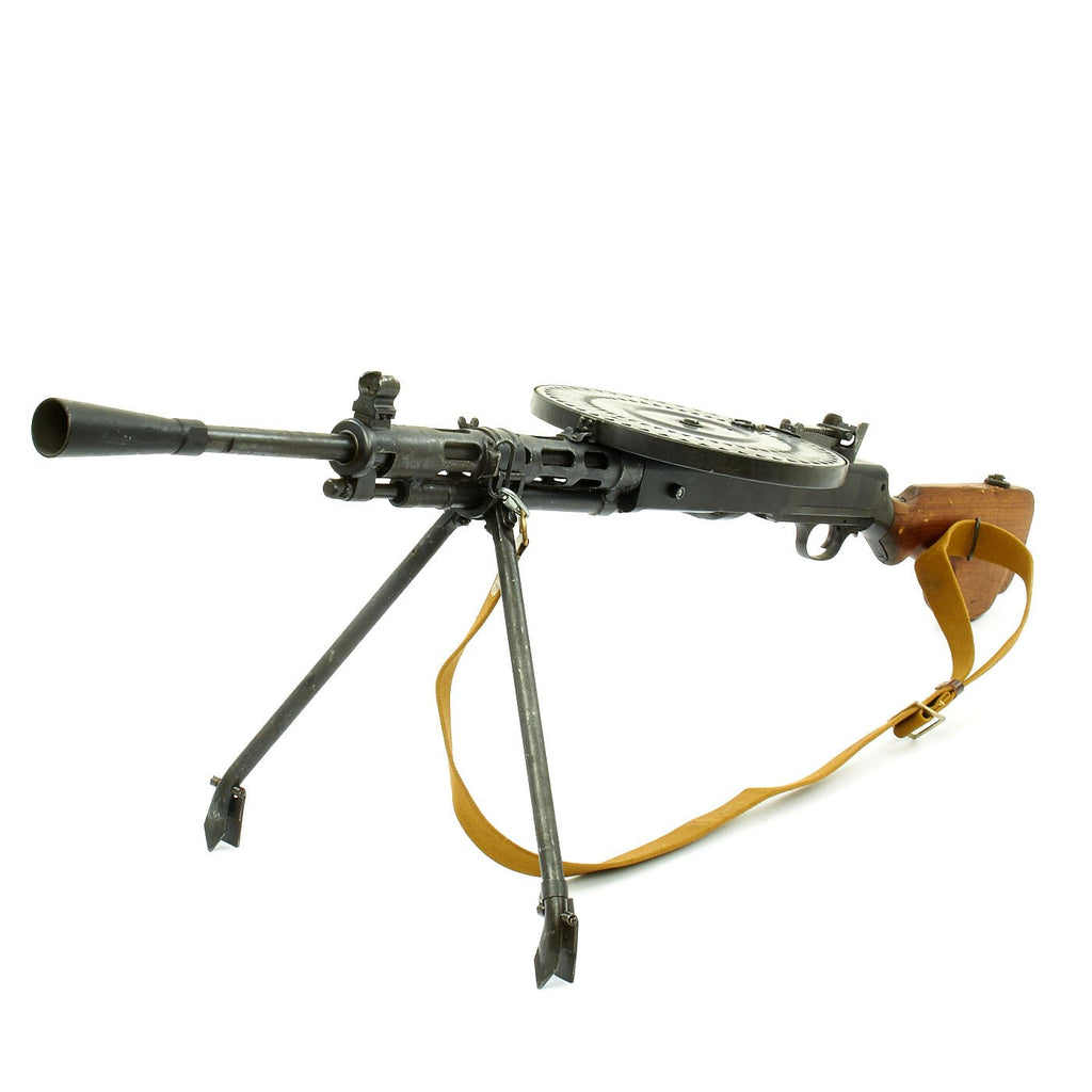 Original Soviet Russian WWII Era Degtyaryov DP 28 Display Light Machine Gun with Pan Magazine Original Items