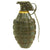 Original U.S. WWII Repainted MkII Inert Practice Pineapple Fragmentation Hand Grenade Original Items