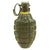 Original U.S. WWII Repainted MkII Inert Practice Pineapple Fragmentation Hand Grenade Original Items
