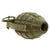Original U.S. WWII Repainted MkII Inert Practice Pineapple Fragmentation Hand Grenade Original Items