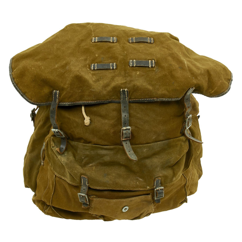 Original German WWII Gebirgsjäger Mountain Trooper M31 Tornister Backpack - RB Number Marked Original Items