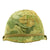 Original U.S. Vietnam War USMC M1 Helmet with Personalized Reversible Camouflage Cover Original Items