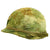 Original U.S. Vietnam War USMC M1 Helmet with Personalized Reversible Camouflage Cover Original Items