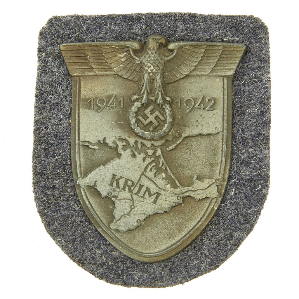 Original German WWII Unissued Luftwaffe Crimea Krim Shield Decoration - Krimschild Original Items