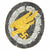 Original German WWII Luftwaffe Fallschirmjäger Paratrooper Embroidered Cloth Badge - Parachutist Badge Original Items