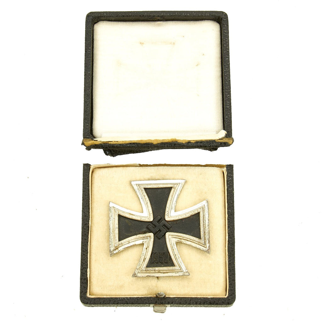 Original German WWII Iron Cross First Class 1939 in Original Damaged Case - EKI Original Items