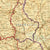 Original U.S. WWII Silk Escape Map of Western Europe 43/C 43/D with Waterproof Pouch Original Items