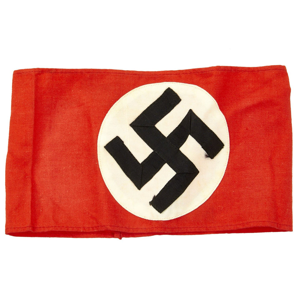 Original German WWII Unissued Mid-War NSDAP Party Armband with Paper RZM Tag Original Items