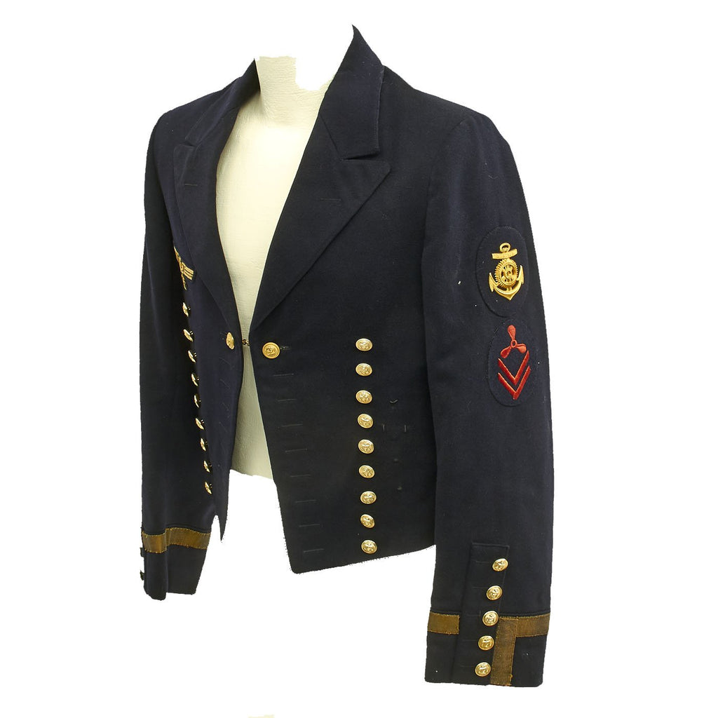 Original German WWII Kriegsmarine Reefer Jacket Original Items