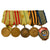 Original Soviet Russian WWII Medal Bar - Stalingrad Veteran - 5 Medals Original Items