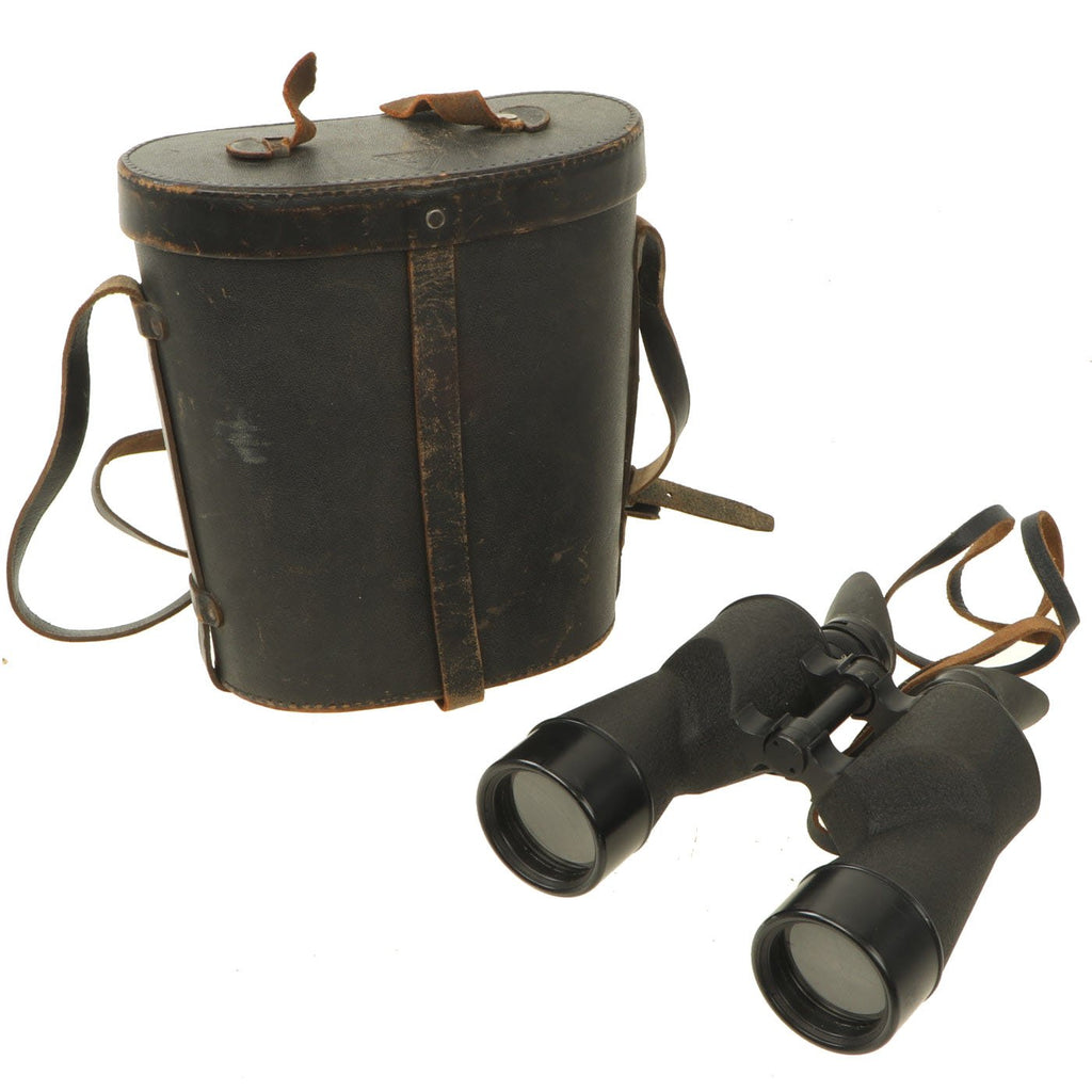 Original U.S. WWII Navy 7x50 Bu. Aero. Mark 21 SARD Binoculars by Square D with Polarized Filters in Case Original Items