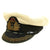 Original British WWII Royal Navy Officers Visor Cap by William Forsythe with Oak Leaves & White Cover Original Items